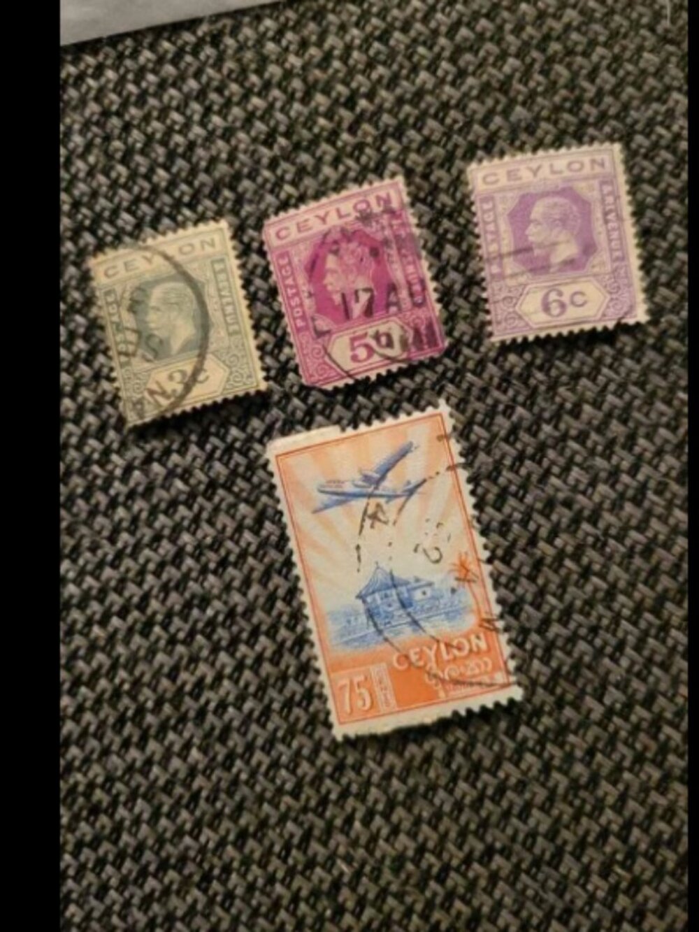 Ceylon collectible stamps